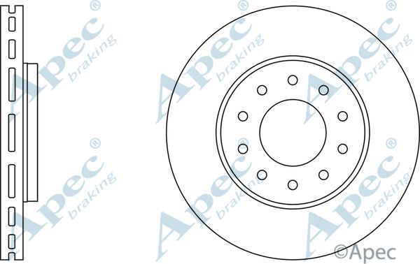 APEC BRAKING Bremžu diski DSK2804